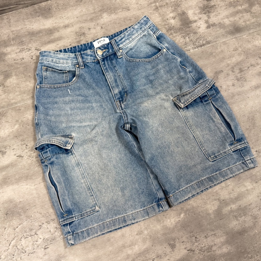 Y2K's 00's Baggy Relax Fit Denim Jeans Jort's Baggy Relax Legged Cargo Short's
